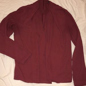 Long sleeve mauve blouse